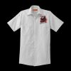 Short Sleeve Striped Industrial Work Shirt Thumbnail